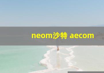 neom沙特 aecom